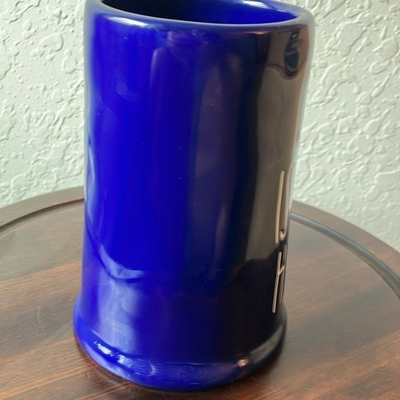Rae Dunn: Cobalt Blue “Dad is my Hero” Beer Stein - Picture 3 of 16